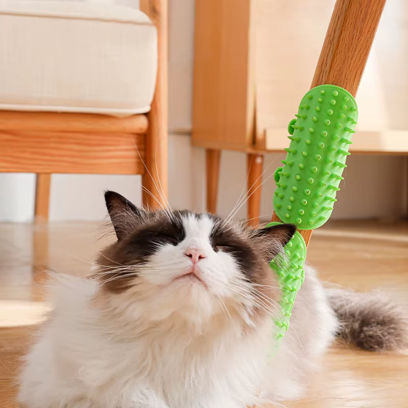 Cats Rubbing Brush